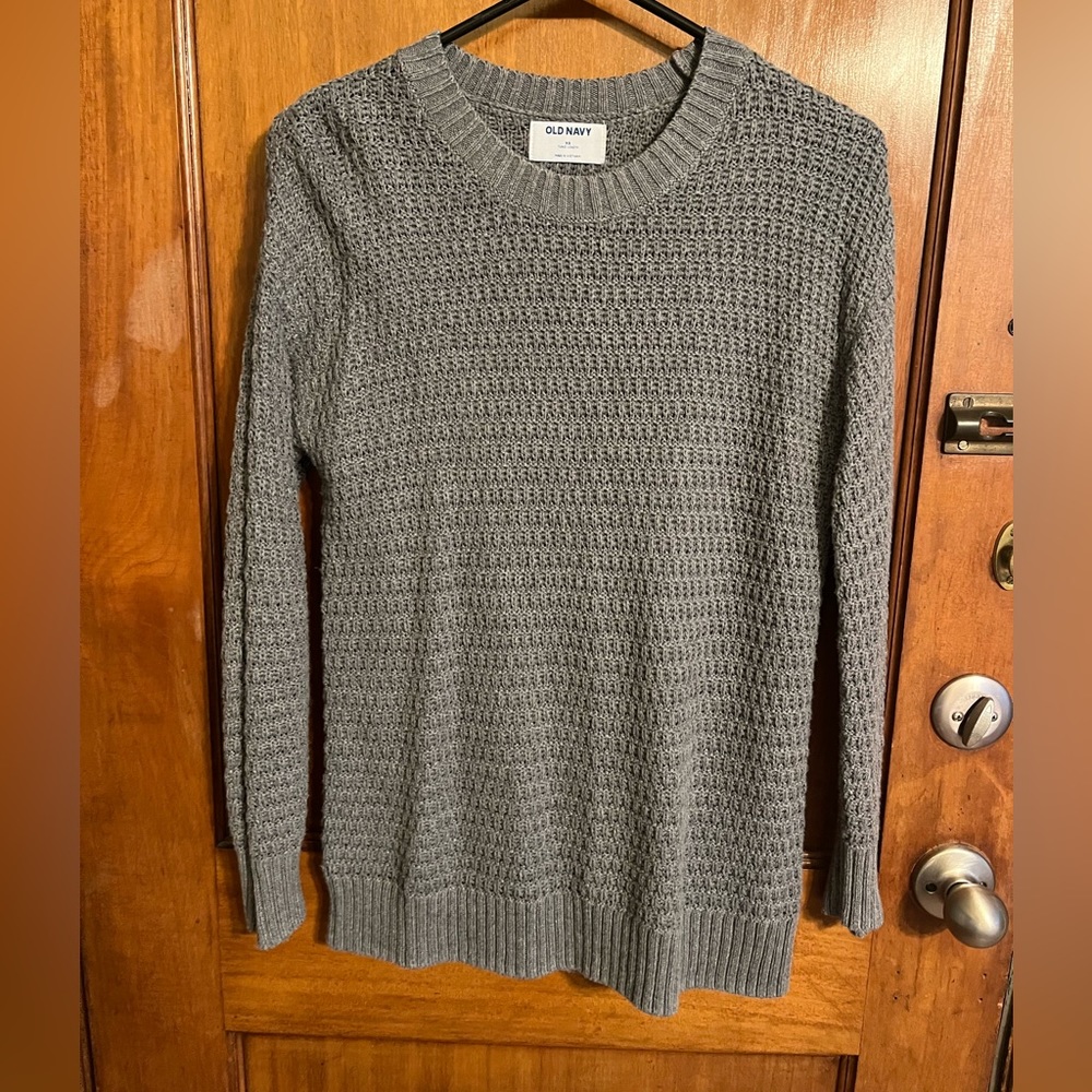 Old Navy Gray Crew Neck Sweater